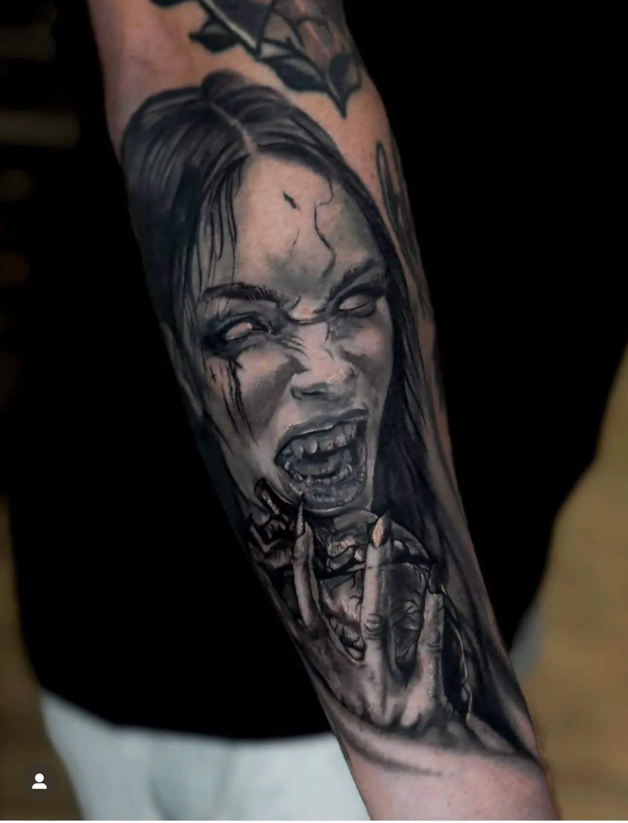 Custom black and grey realism tattoo designed at Cavalry Tattoo Studio Norwich