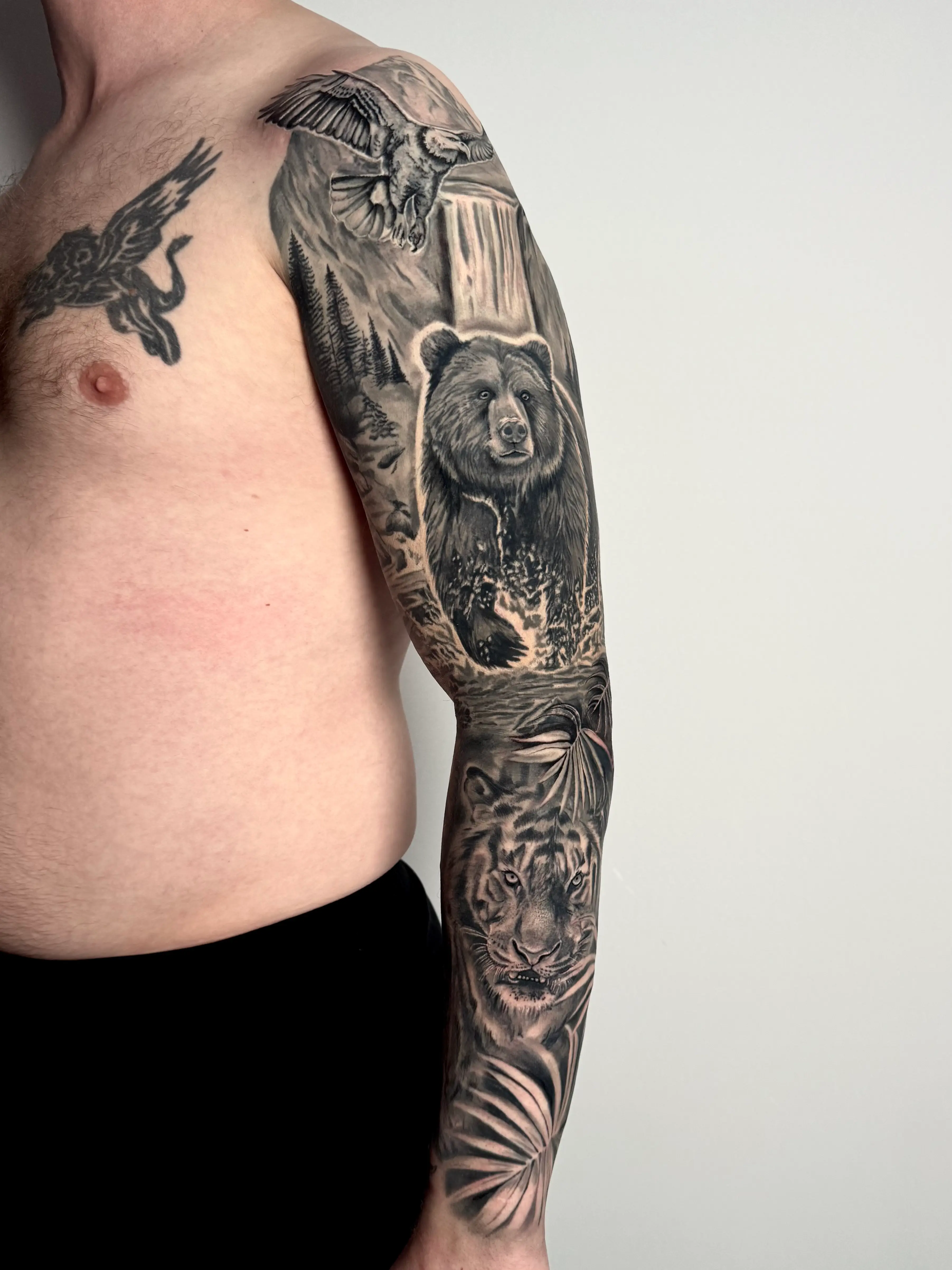 Custom black and grey realism tattoo by Siobhan at Cavalry Tattoo Studio Norwich